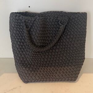 Woven Tote Bag - gray
